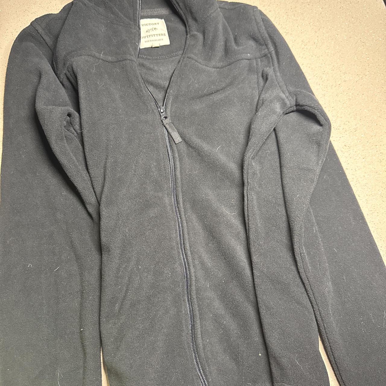 Black Victory Outfitters zip up fleece jacket in...
