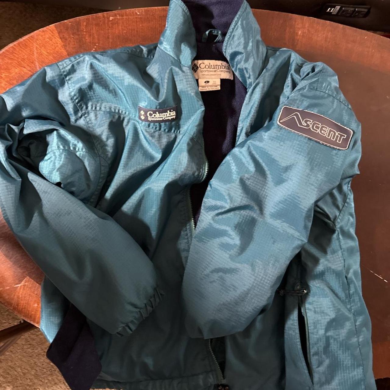 Vintage Columbia Sportswear blue &amp; green jacket with...