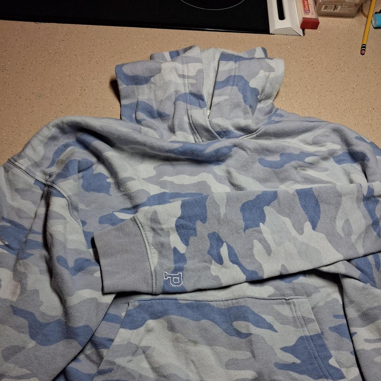 Blue and gray camo Victoria's Secret PINK hoodie in...