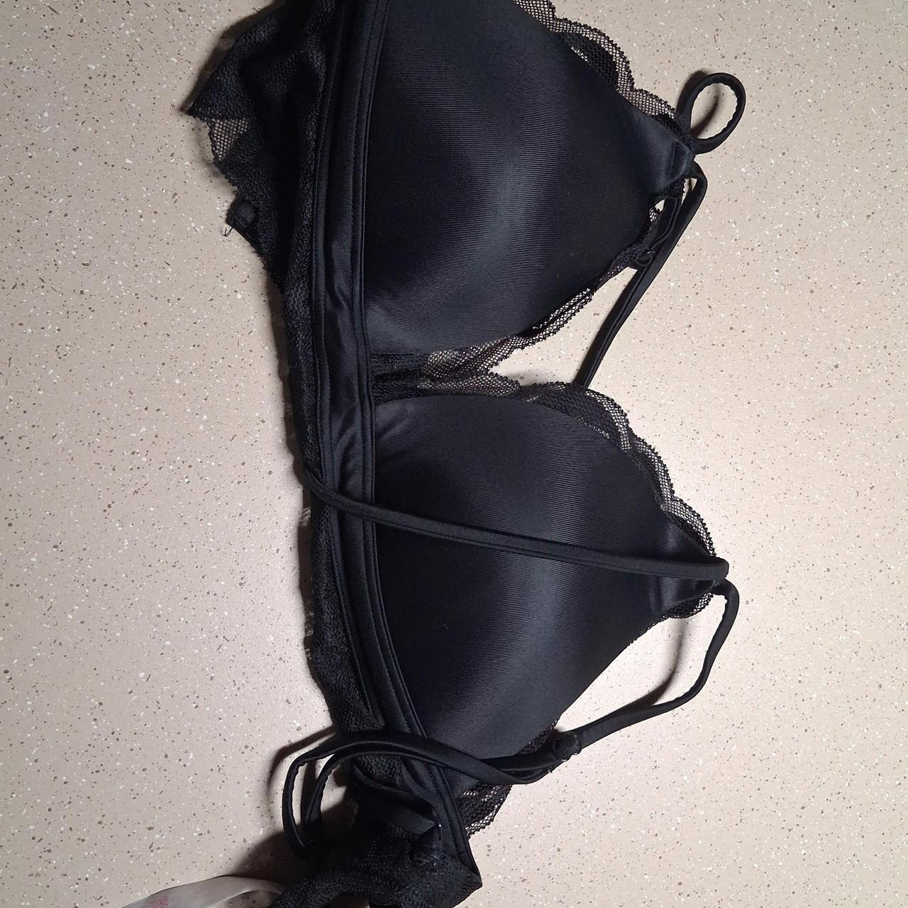 Black lace bralette with adjustable straps #lingerie...