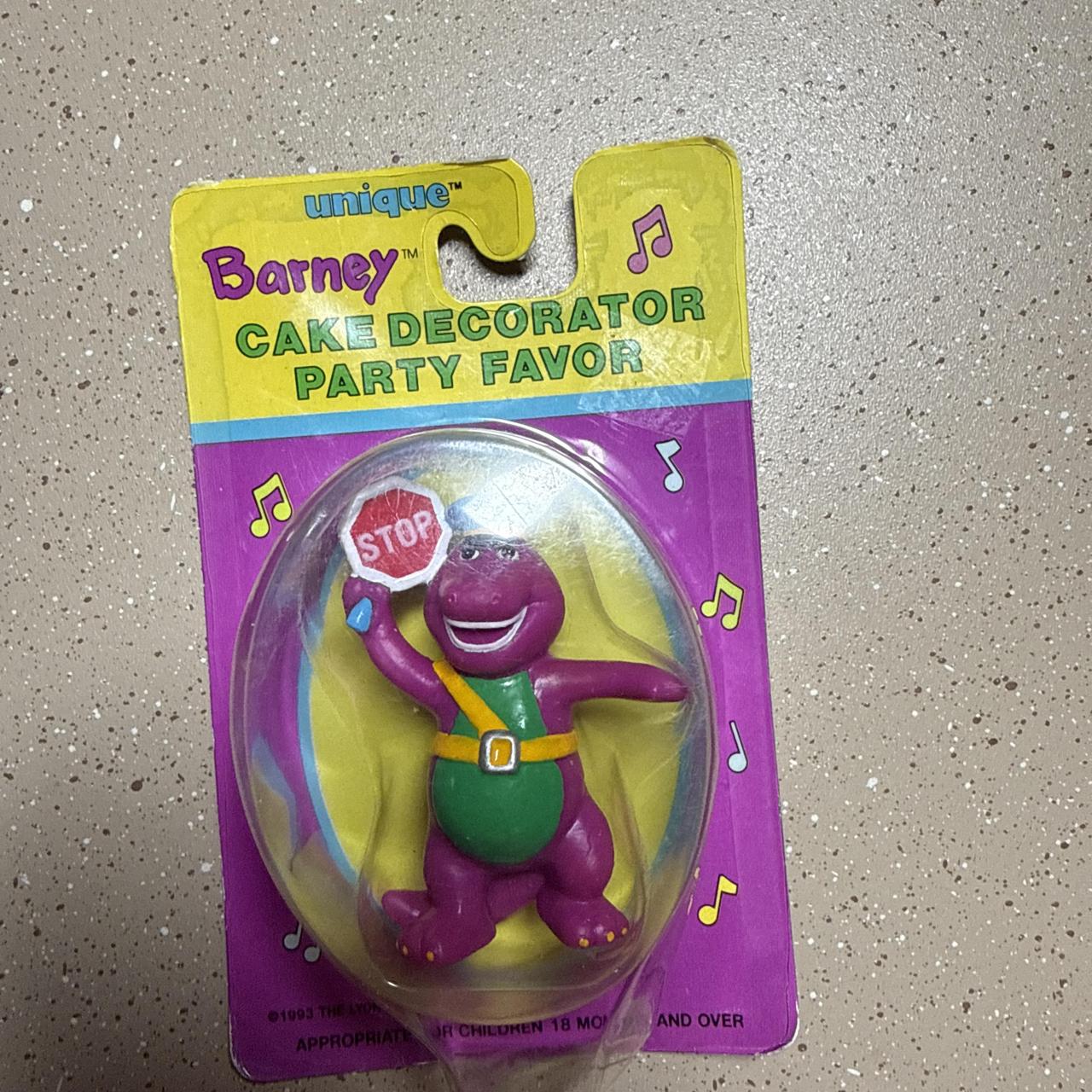 Barney the purple dinosaur cake topper #kidcore...