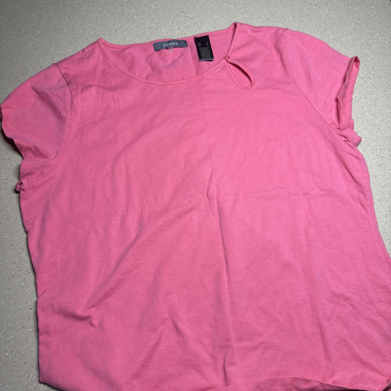 Liz Claiborne pink babydoll top in XL #babydoll #preppy