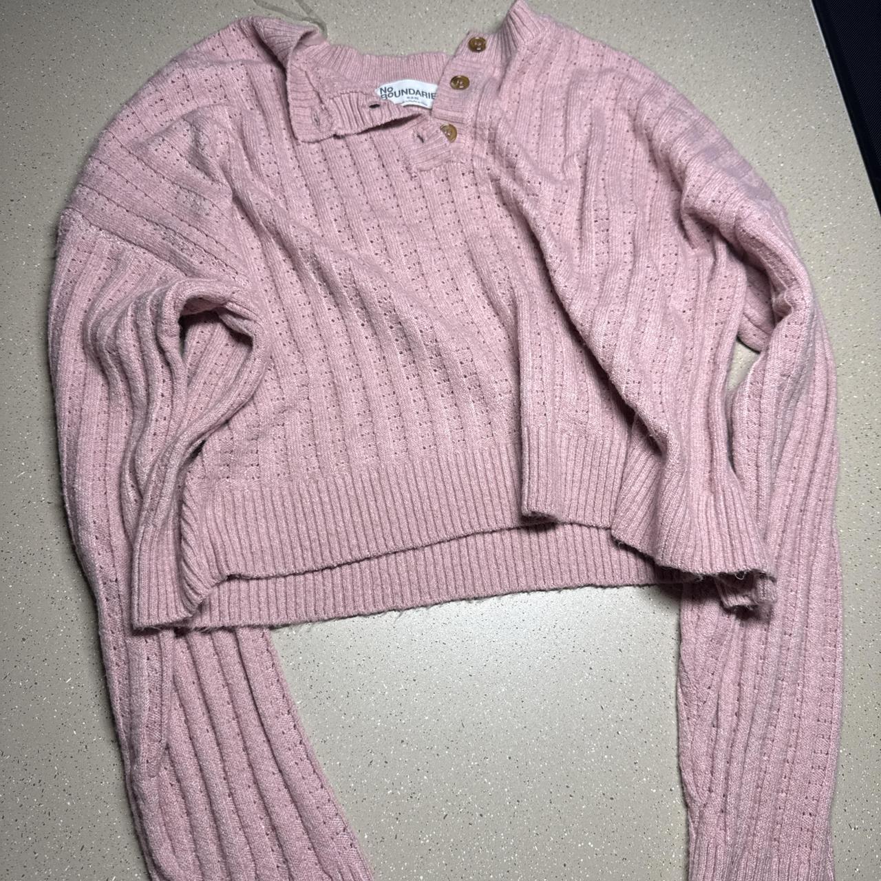 No Boundaries pink cropped sweater in a M #cropped...
