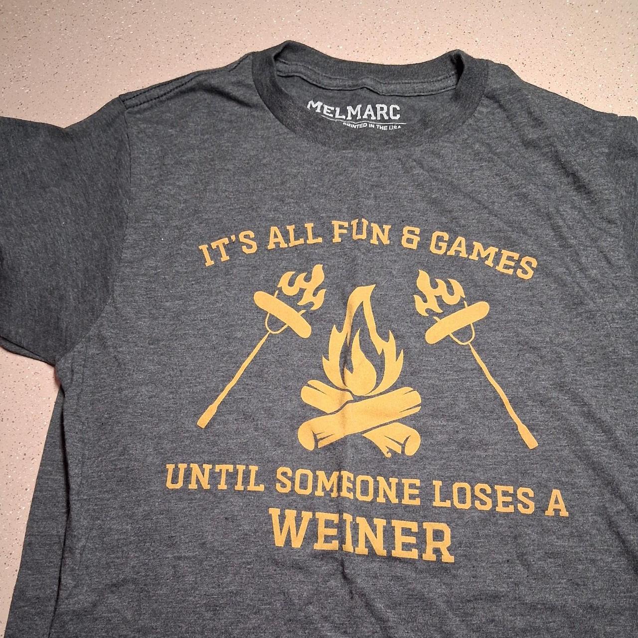 camping shirt with fire and hot dogs #camping
