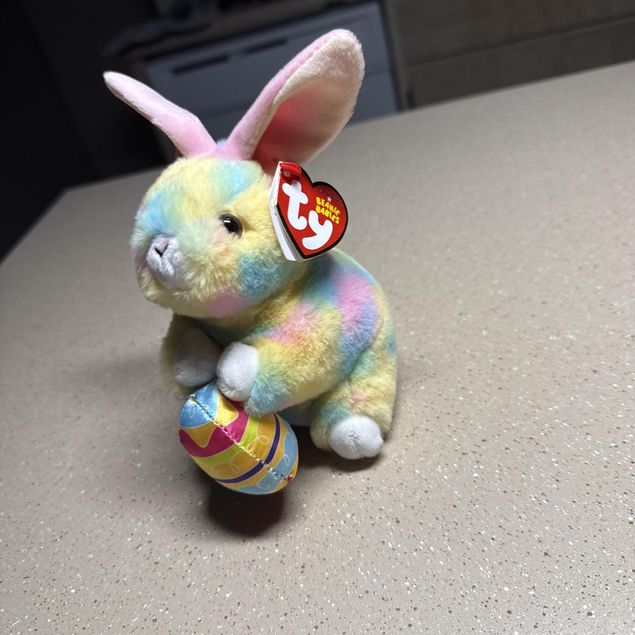 TY Beanie Babies Sprout Easter Bunny with tie-dye...