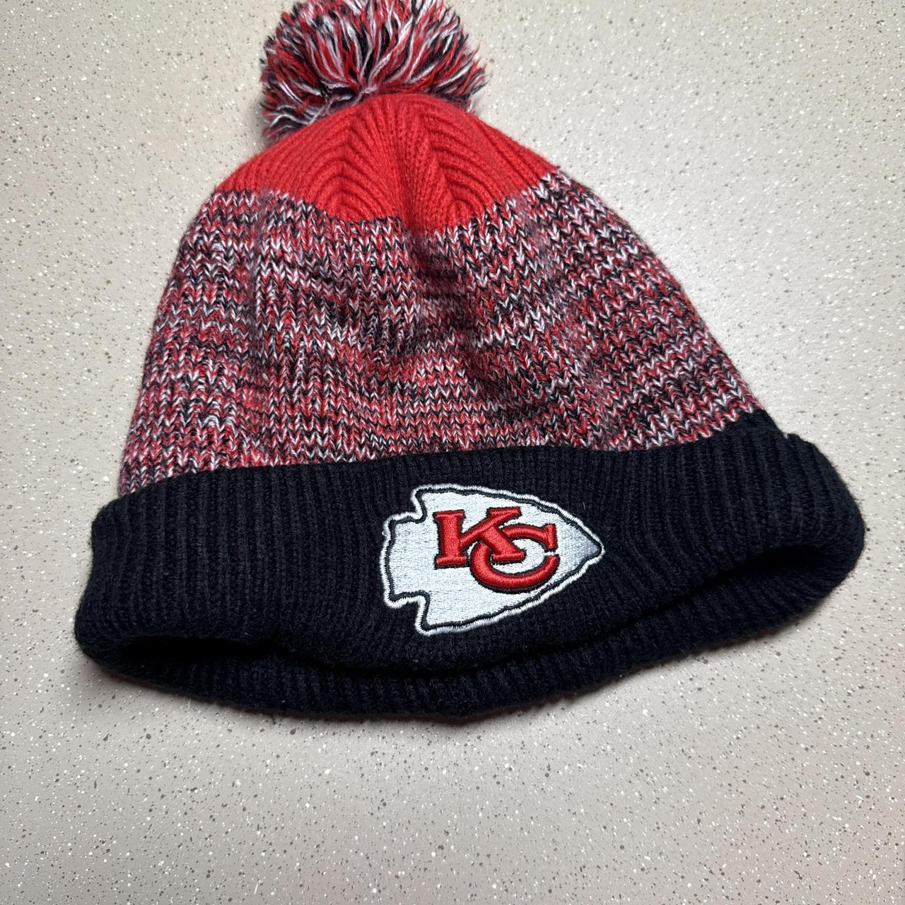 Kansas City Chiefs red, black, and white marled knit...