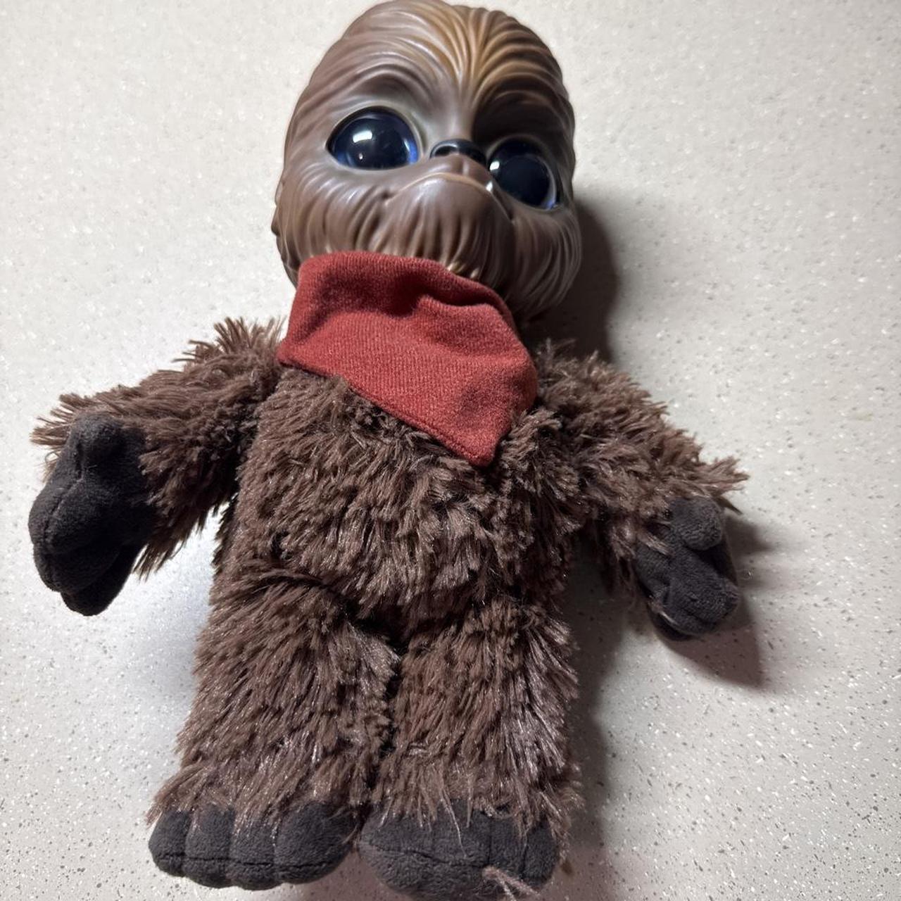 Star Wars Chewbacca plush doll with red bandana...