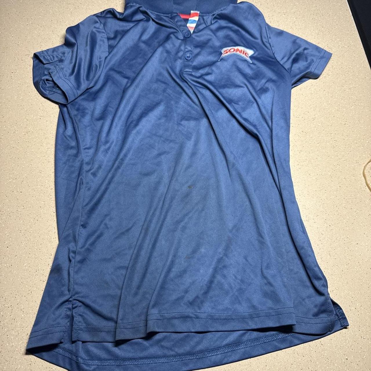 Sonic blue polo shirt #sonic #fastfood