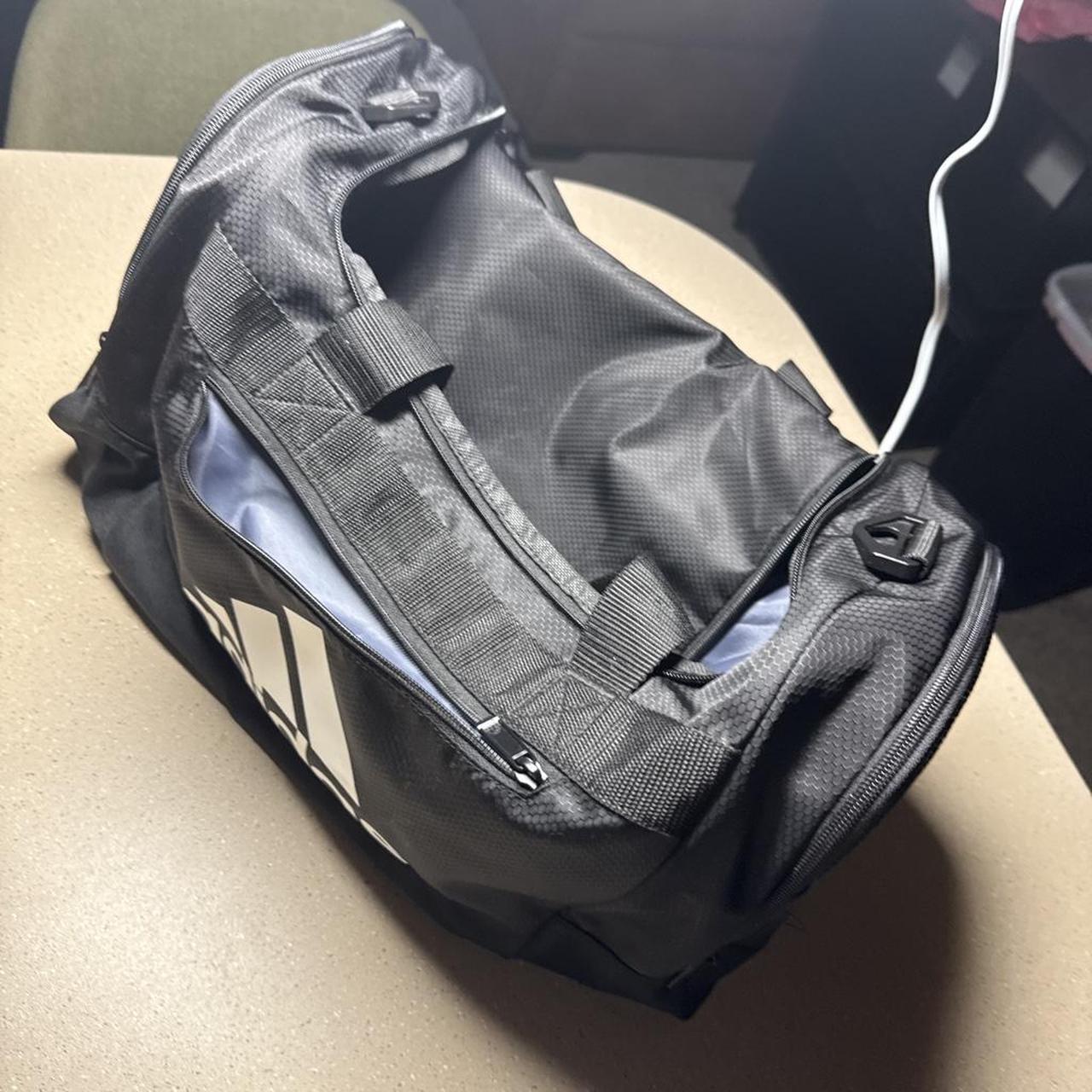 Black &amp; gray Adidas duffel bag #adidas #sporty